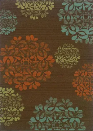 Montego 2635N Brown/ Blue Rug