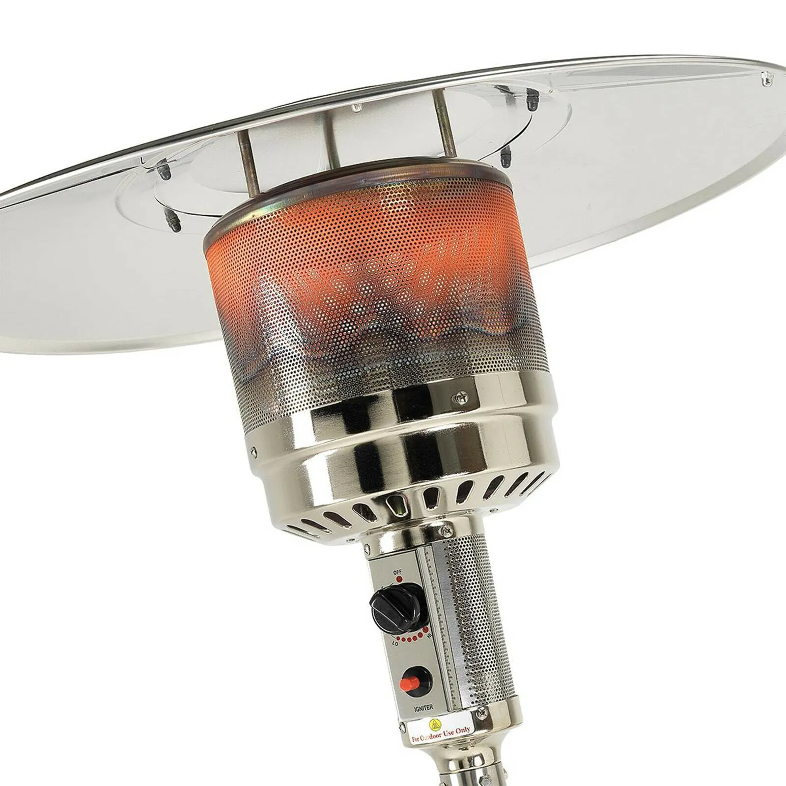Outdoor Backyard Propane Patio Heater With Wheel