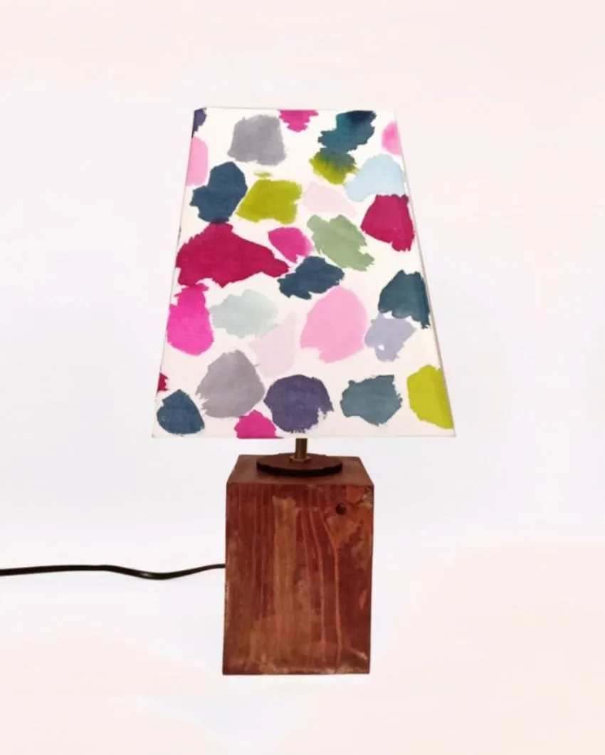Patchy Abstract Shaded Empire Cotton Table Lamp
