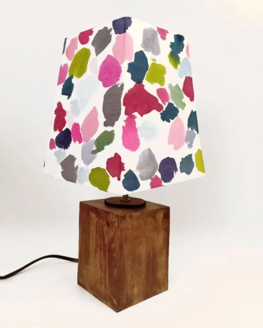 Patchy Abstract Shaded Empire Cotton Table Lamp