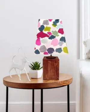 Patchy Abstract Shaded Empire Cotton Table Lamp
