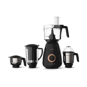 Philips HL7707/00 Mixer Grinder, 750W, 4 Jars (Black)