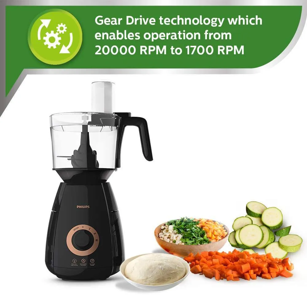 Philips HL7707/00 Mixer Grinder, 750W, 4 Jars (Black)