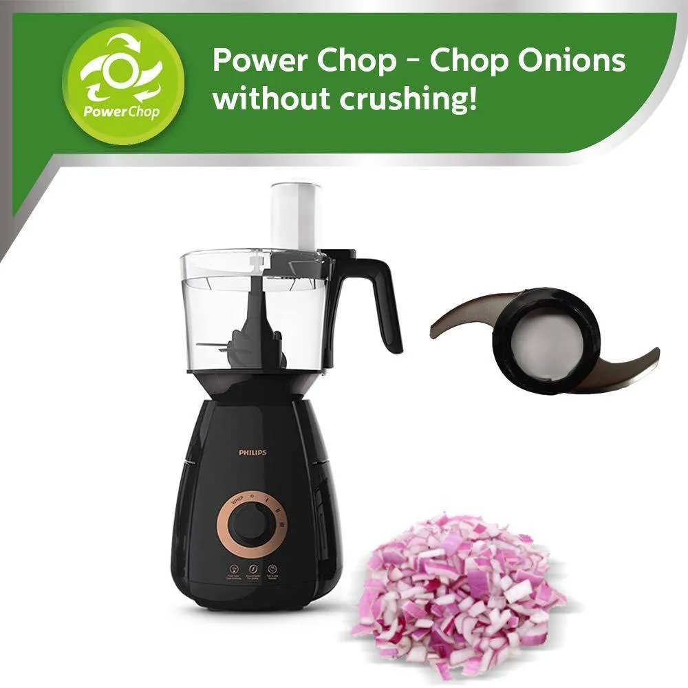 Philips HL7707/00 Mixer Grinder, 750W, 4 Jars (Black)