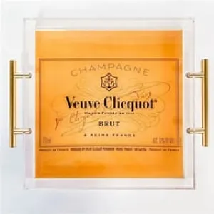 Pop The Bubbly Large Tray Orange