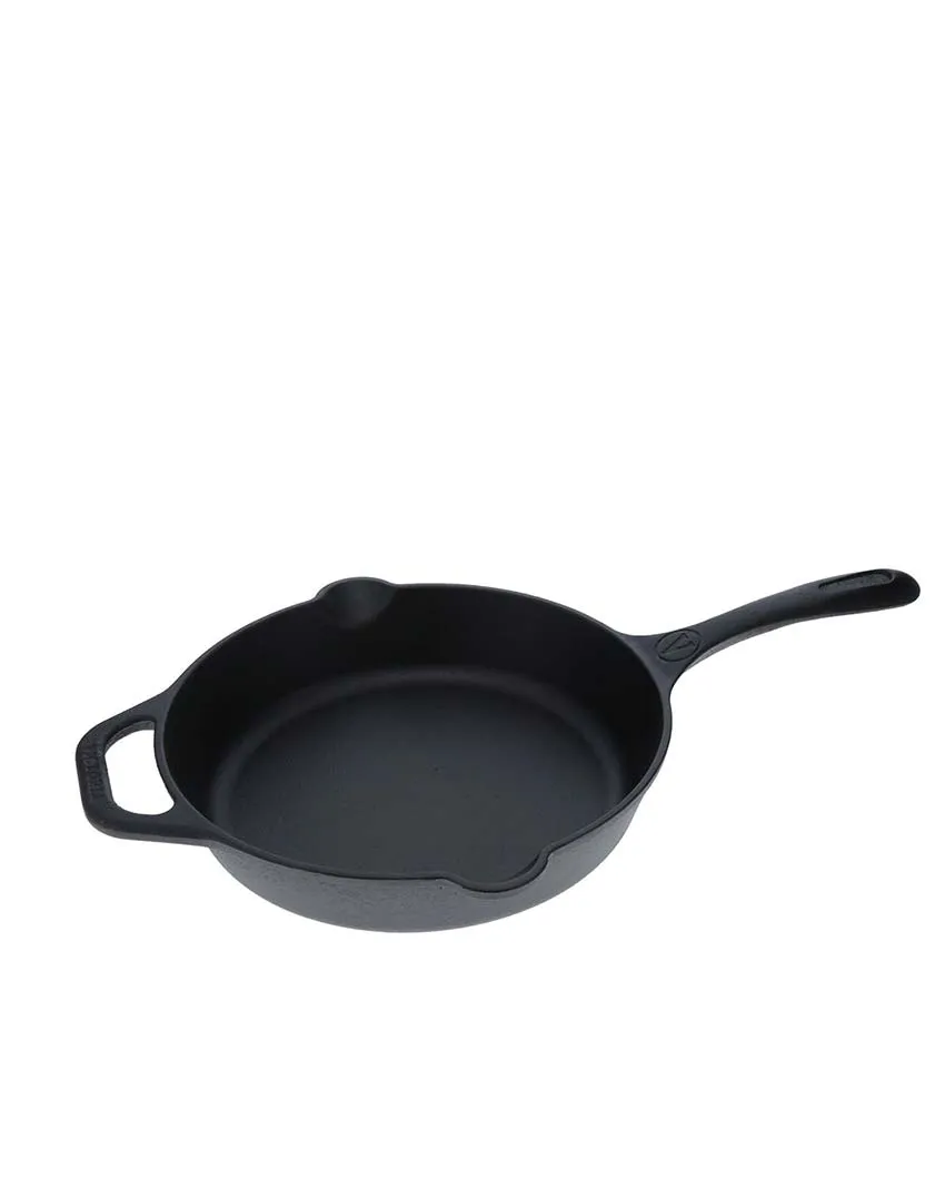 Pre-Seasoned Cast Iron Skillet Pan | Safe For All Cooktops | 17 x 10 inches