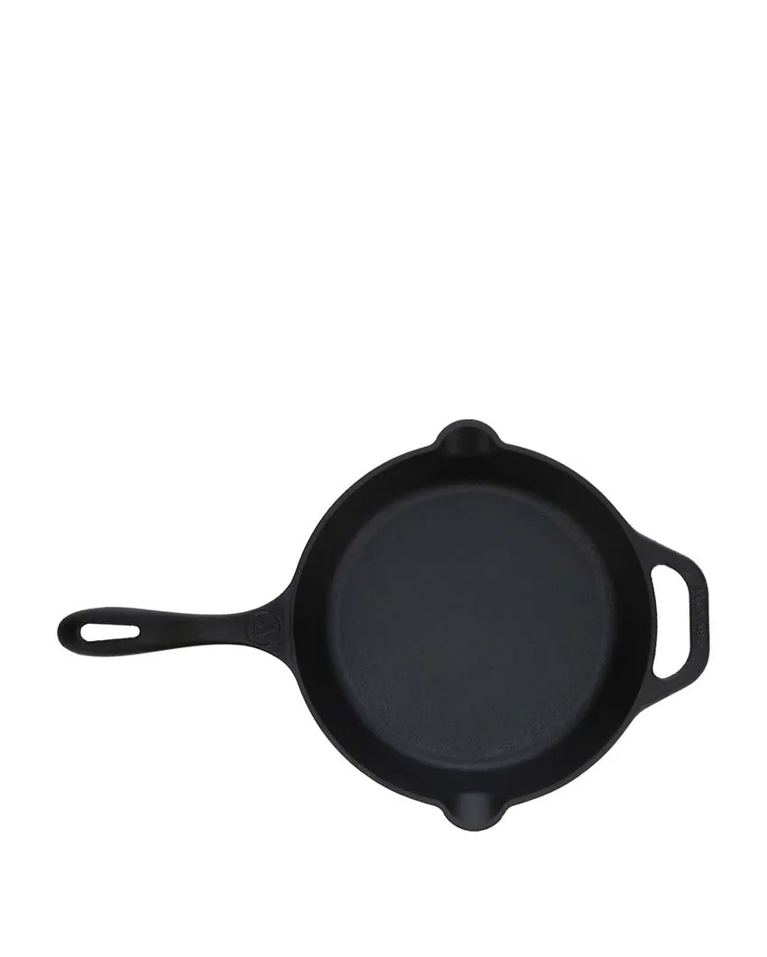 Pre-Seasoned Cast Iron Skillet Pan | Safe For All Cooktops | 17 x 10 inches