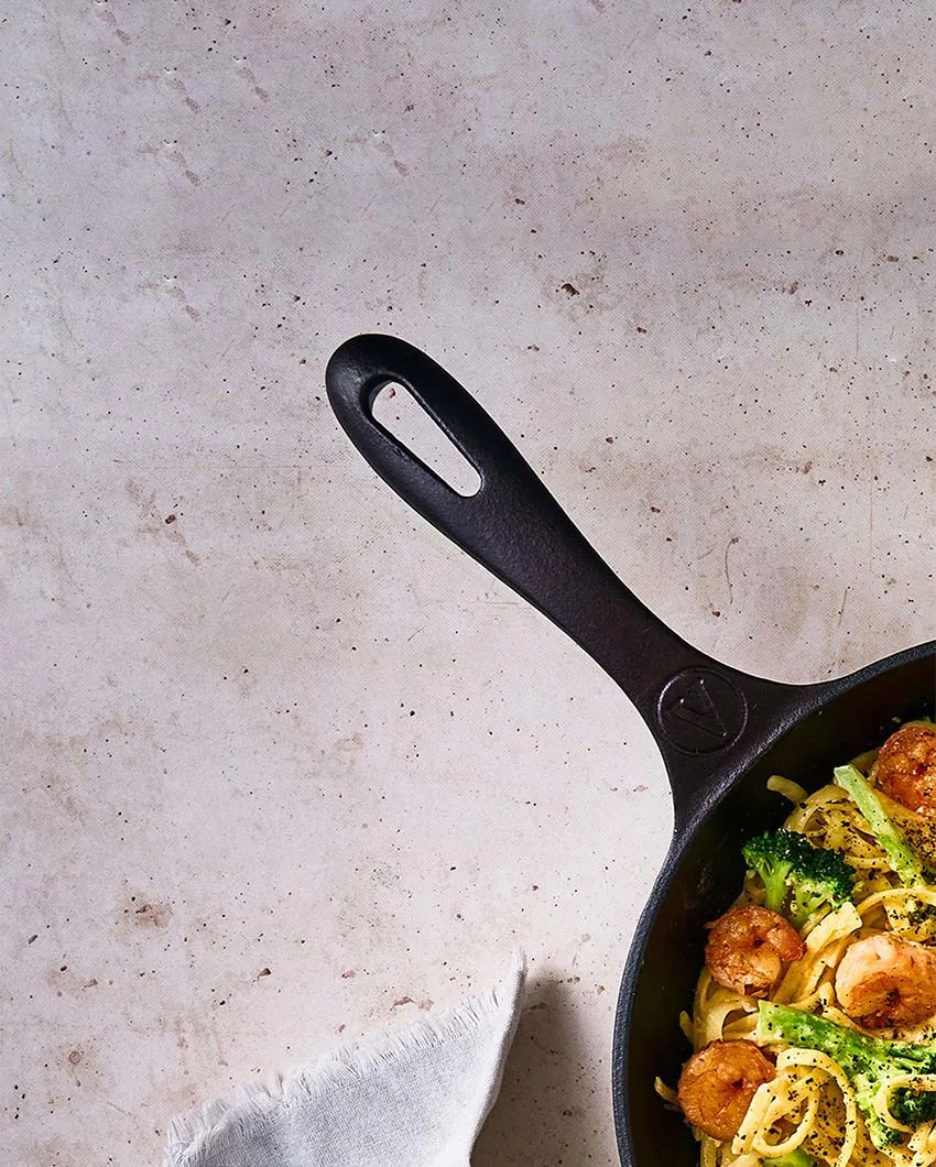 Pre-Seasoned Cast Iron Skillet Pan | Safe For All Cooktops | 17 x 10 inches