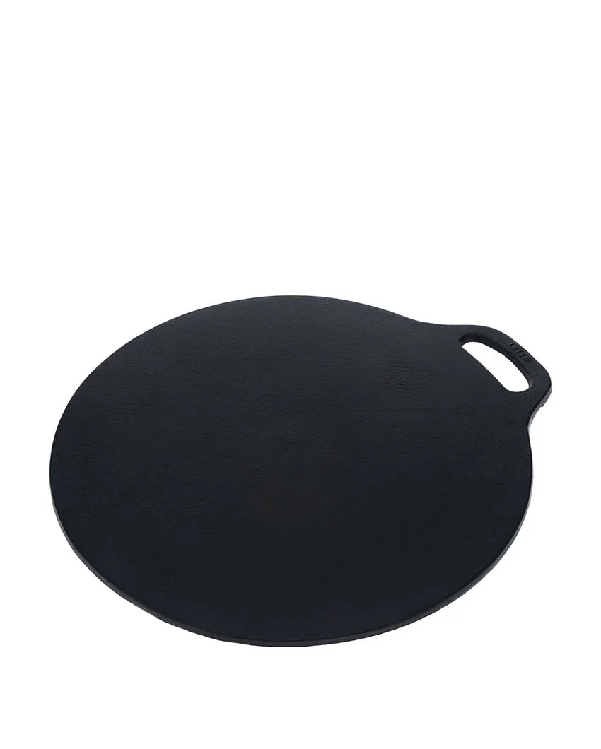Preseasoned Cast Iron Tawa Dosa Pan | Safe For All Cooktops | 12 inches