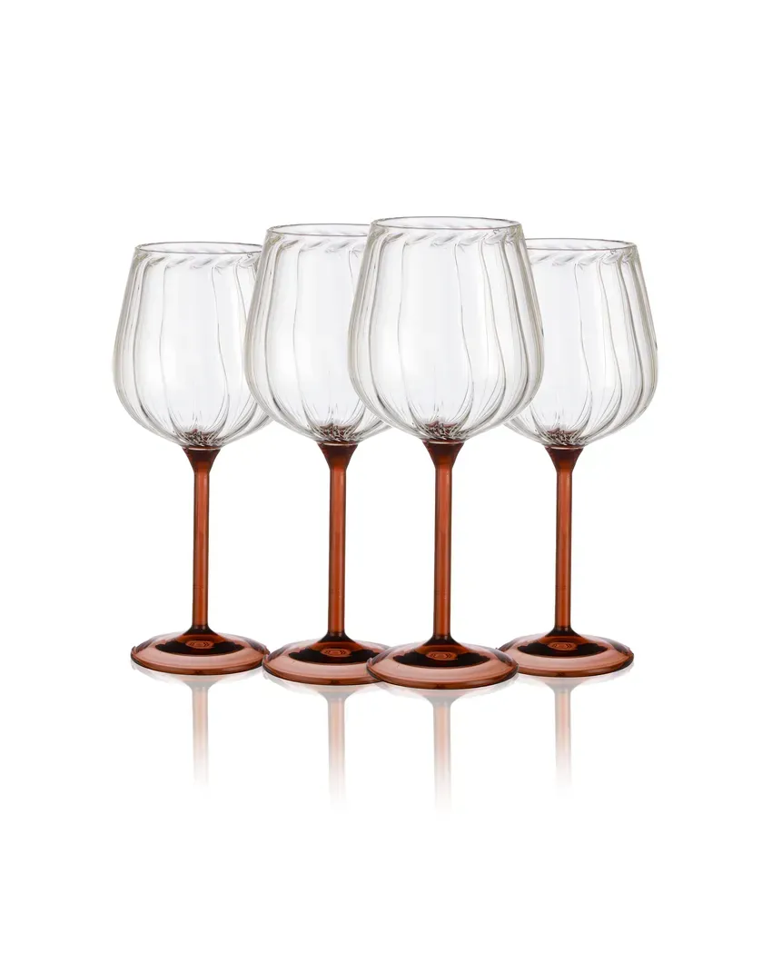 Red Wine Glasses for Sophisticated Sips with Gift Box | Set of 4