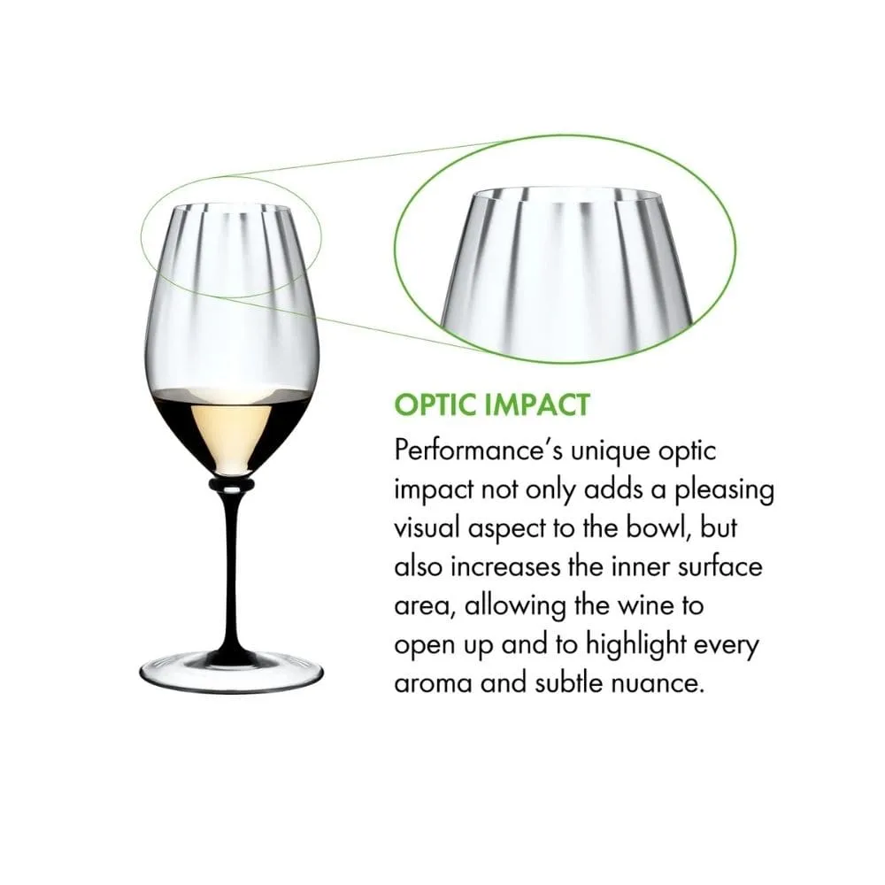 Riedel Fatto A Mano Performance Riesling Black Stem
