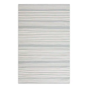 Rugby Stripe Light Blue Indoor/Outdoor Rug