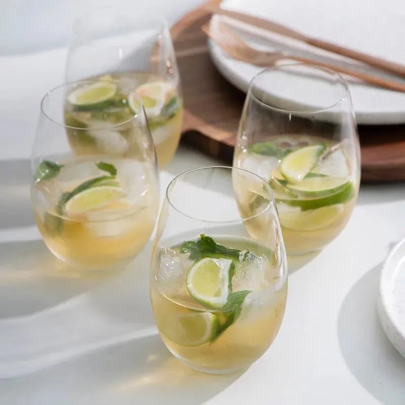 Sakurna Stemless Wine & Champagne Glasses | Set of 4 |
