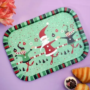 Santa & The Elves Tray | Set of 2