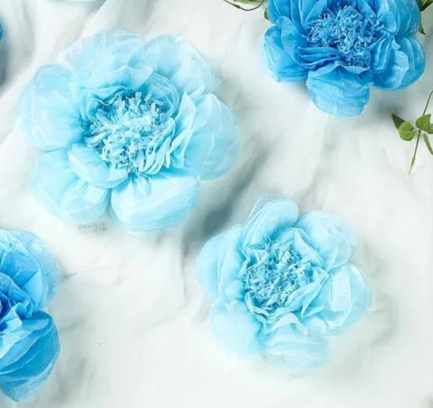 Scallop Shaped Tissue Flower 2pcs | 1ct