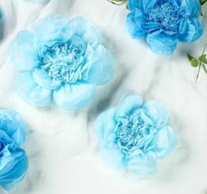 Scallop Shaped Tissue Flower 2pcs | 1ct