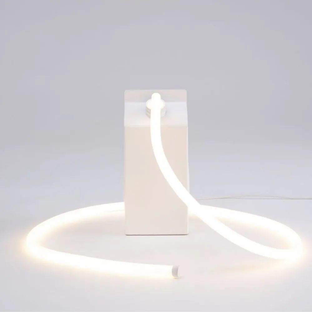 Seletti Daily Glow Milk portable LED table lamp