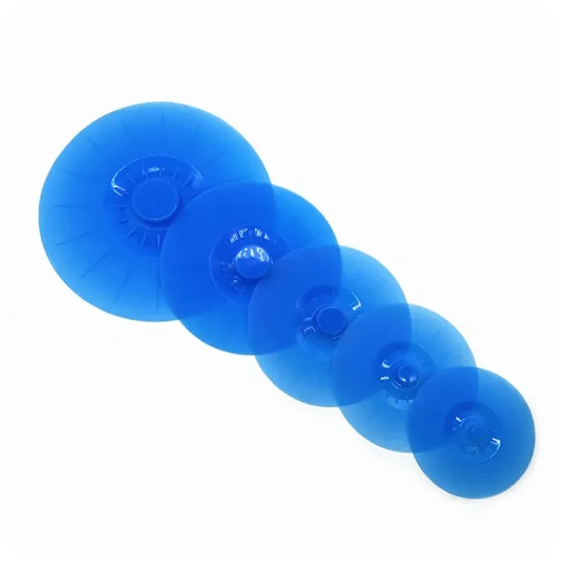Set Of 5 Multifunctional Food Preservation Silicone Lids AMP-SIL3 BLUE