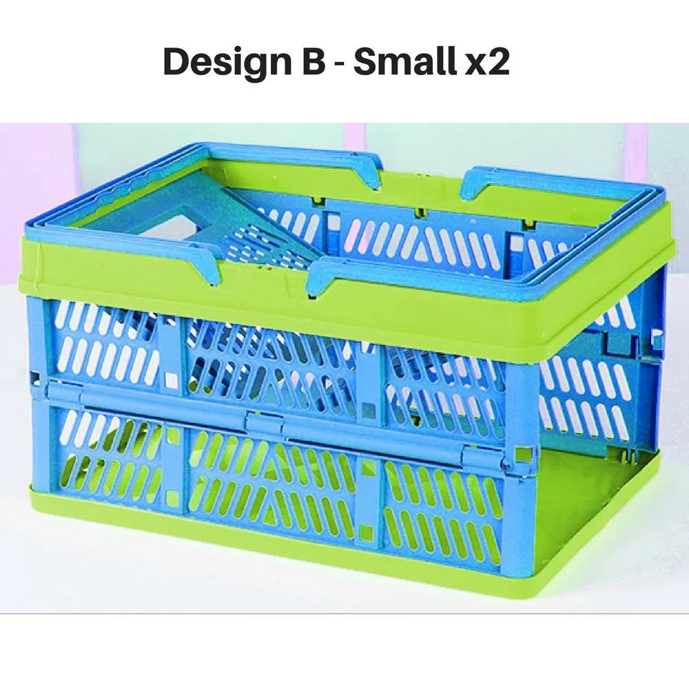 Shoppy Foldable Basket Container Handle