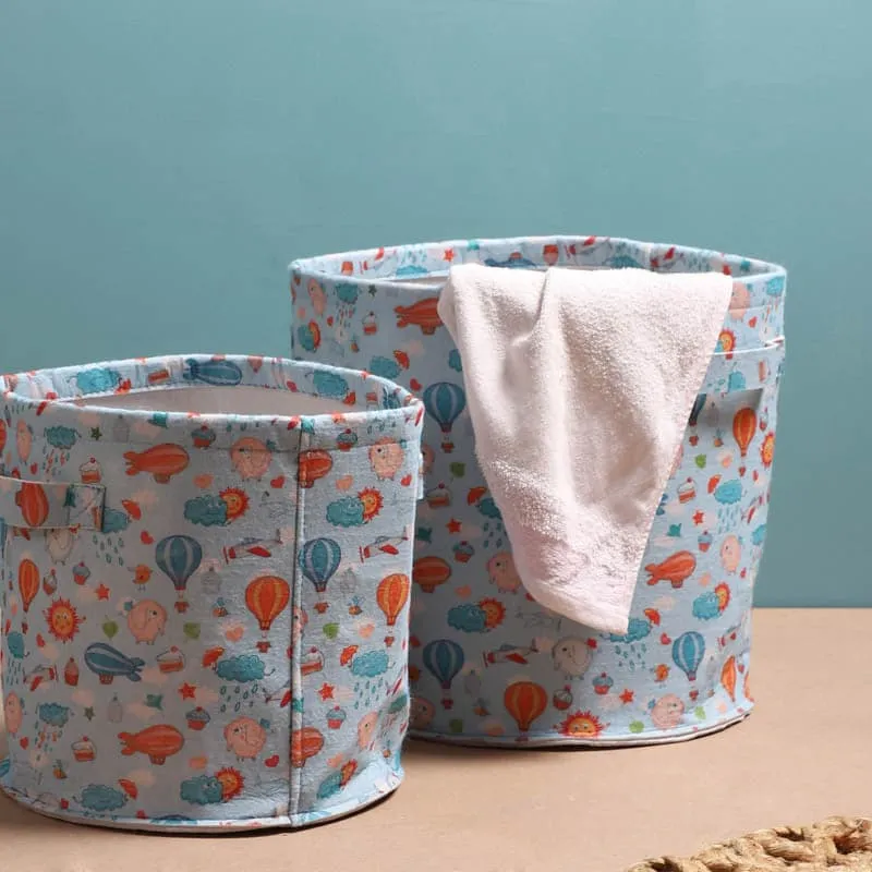 Space Manage Storage Basket - Set Of Two