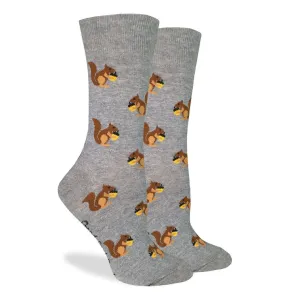 Squirrels (Grey) Crew Unisex Crew sock (5-9)