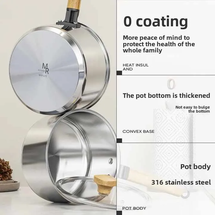 Stainless Steel Small Pot for Baby - الفولاذ المقاوم
