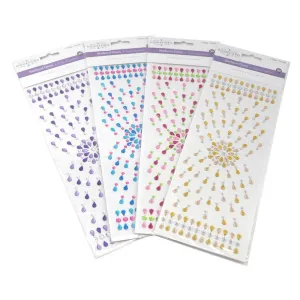 Starburst Gem Art Craft 3D Stickers, 115-Piece