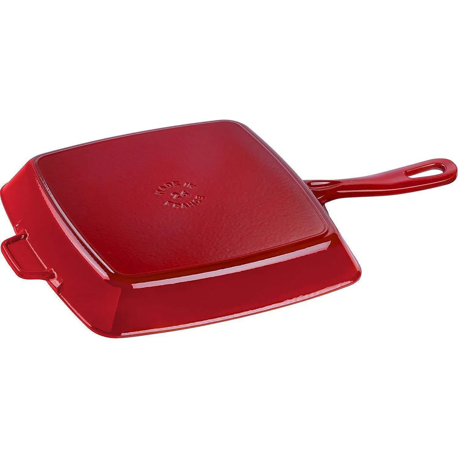 Staub - 26cm Cherry Red Square American Grill Pan (10")
