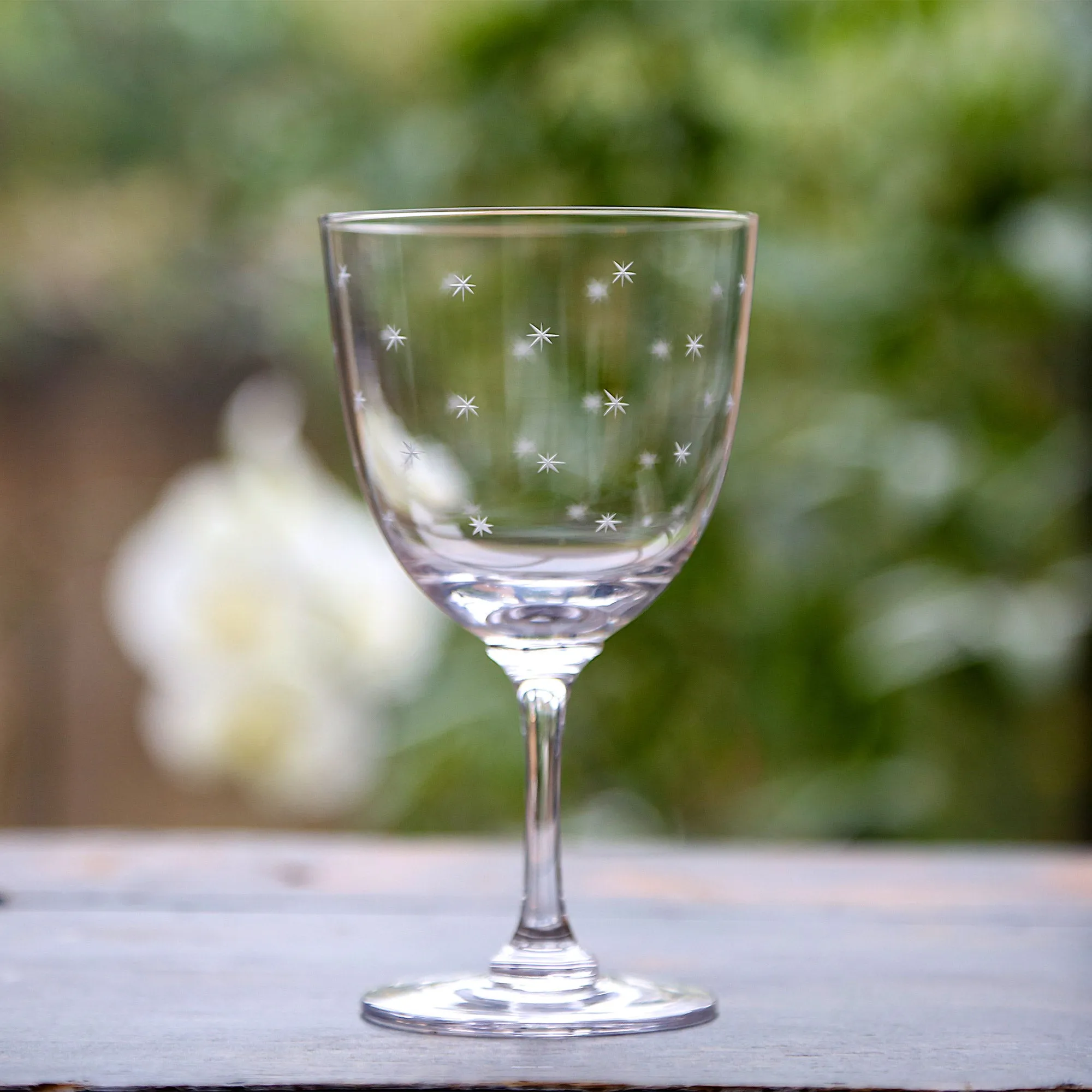 The Vintage List Wine Glasses - Stars Design, Set of 6