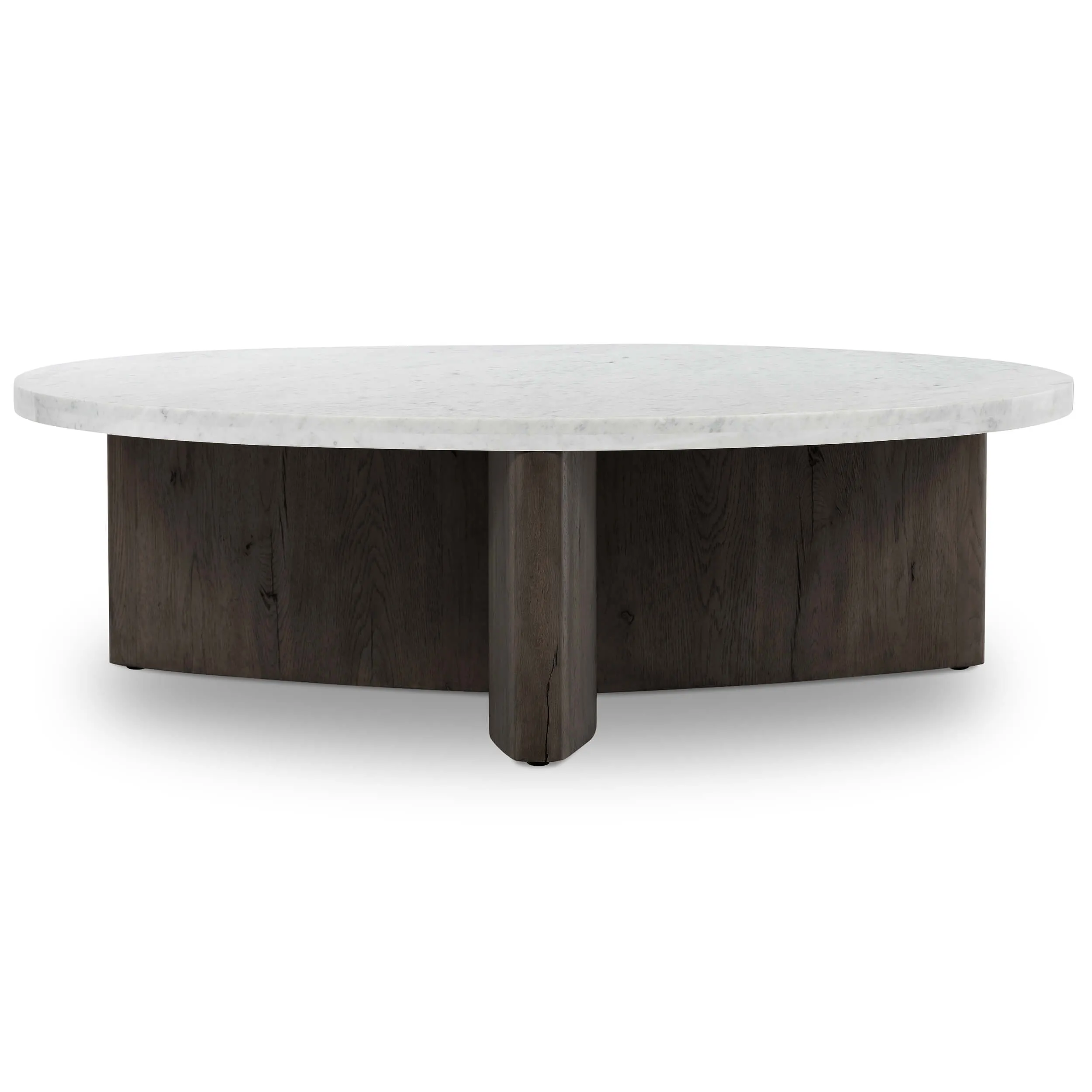 Toli Coffee Table, Italian White/Smoked Black