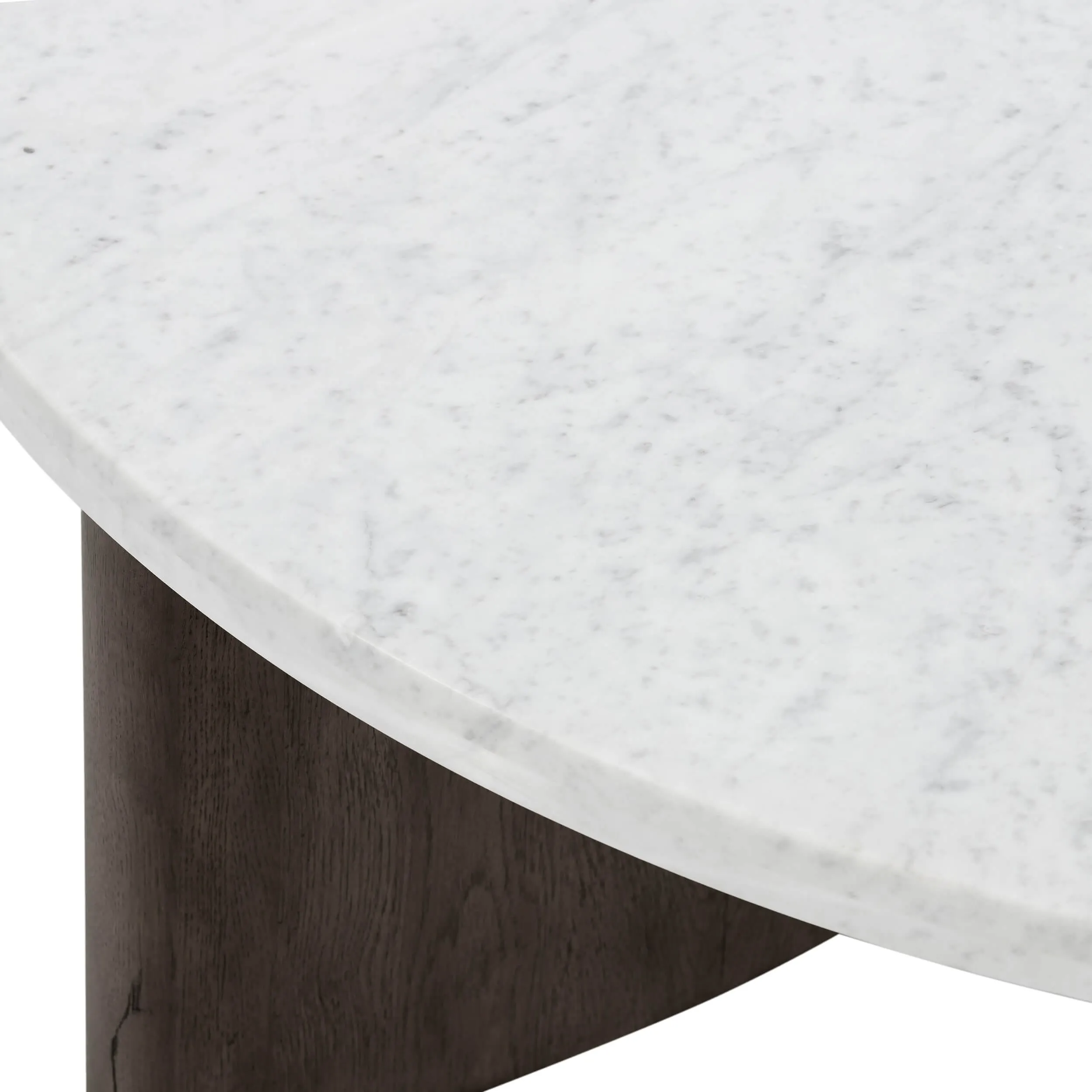 Toli Coffee Table, Italian White/Smoked Black