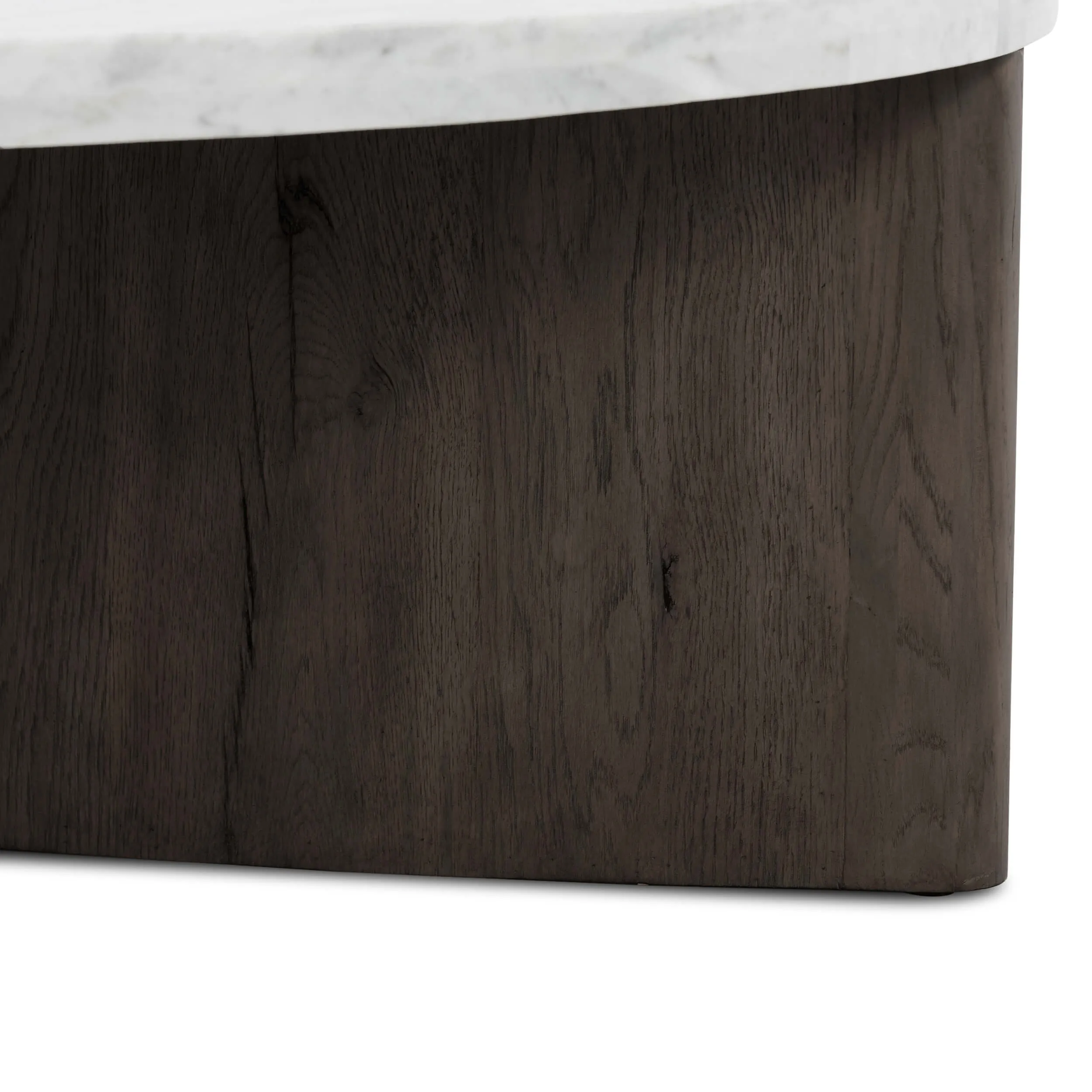 Toli Coffee Table, Italian White/Smoked Black
