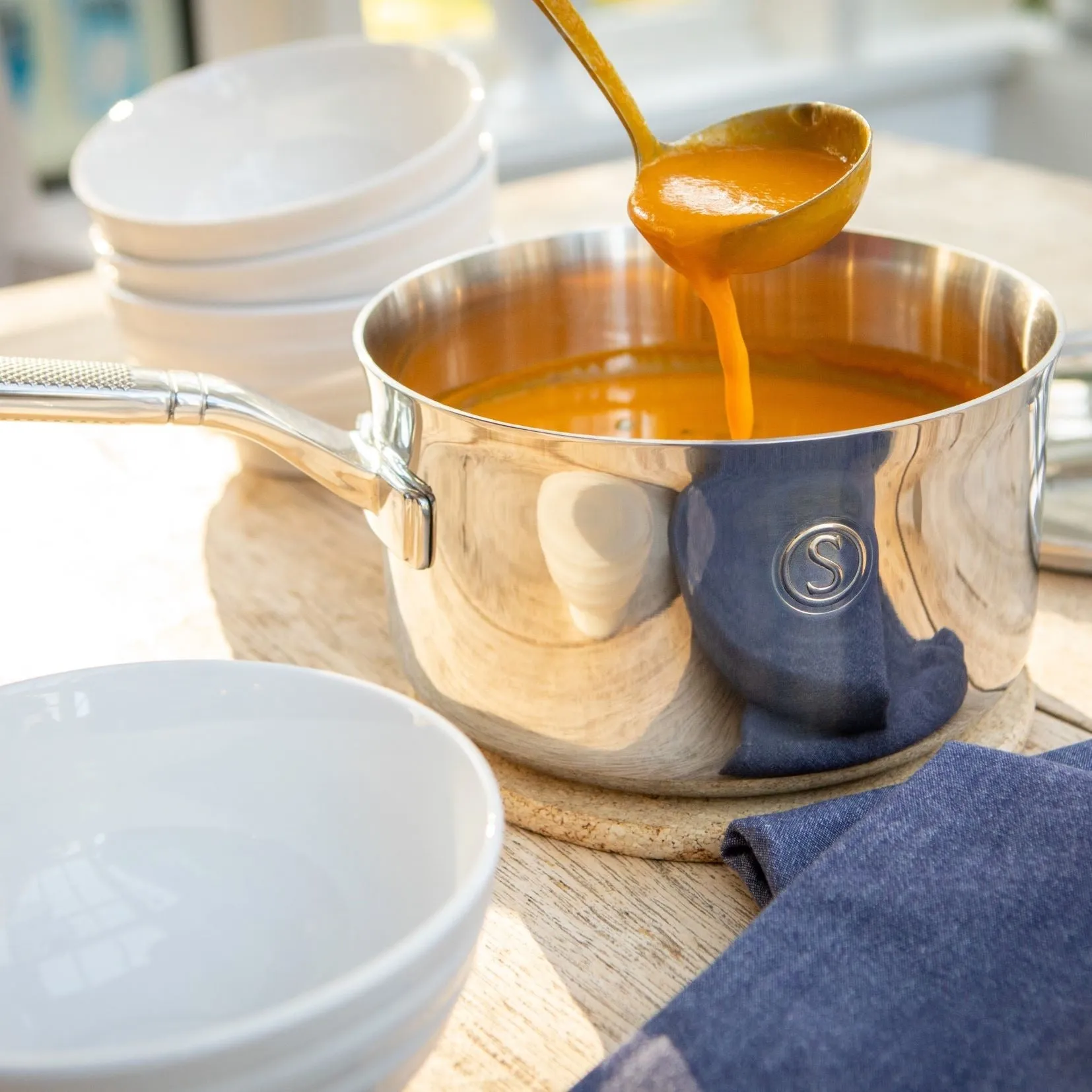 Tri-ply Stainless Steel Cookware, Set of 5