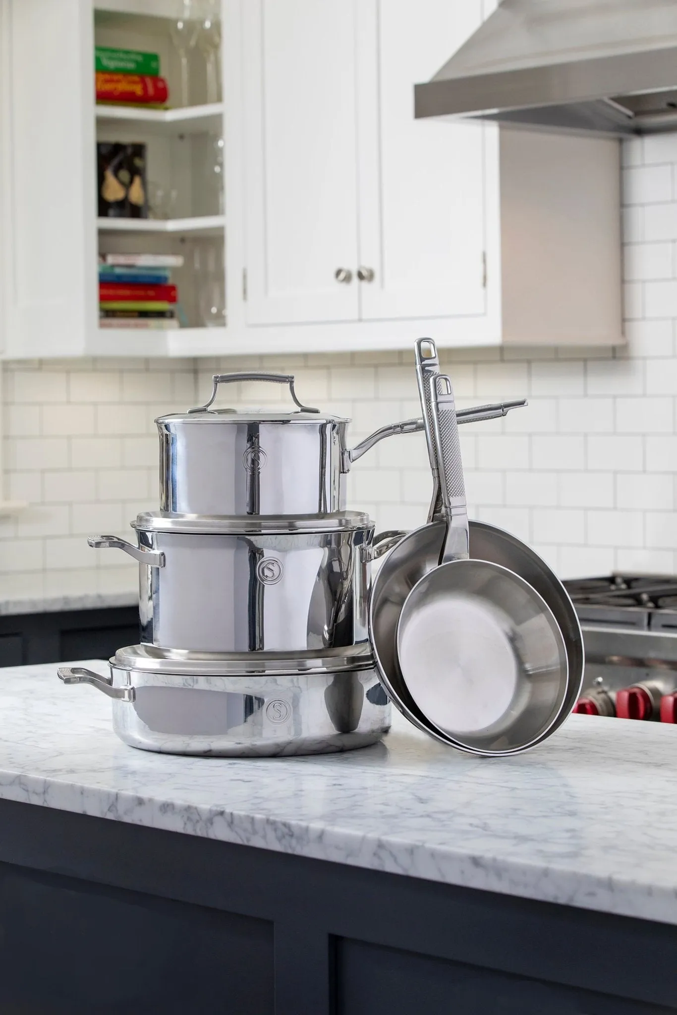 Tri-ply Stainless Steel Cookware, Set of 5
