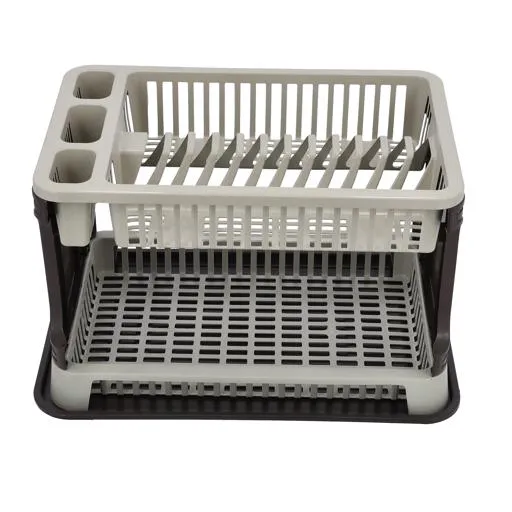 Tuffex Plastic Lace Dish Drainer 2-Tier Layer Display Box