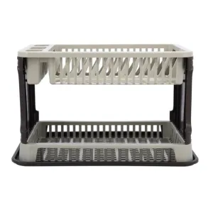 Tuffex Plastic Lace Dish Drainer 2-Tier Layer Display Box