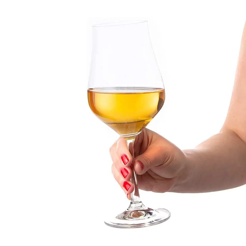 Tulipia Wine Glass Clear Bohemia Crystal Glassware | Set of 6 | 2 x 9 inches | 350ml