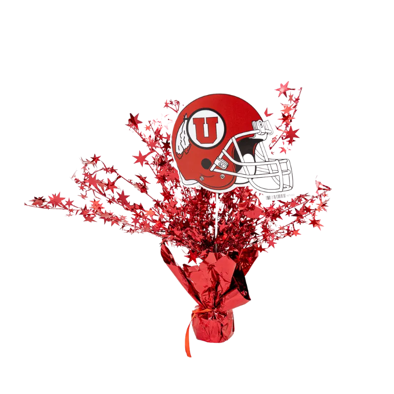 U of U Football Helmet Centerpiece Spray 14" | 1 ct