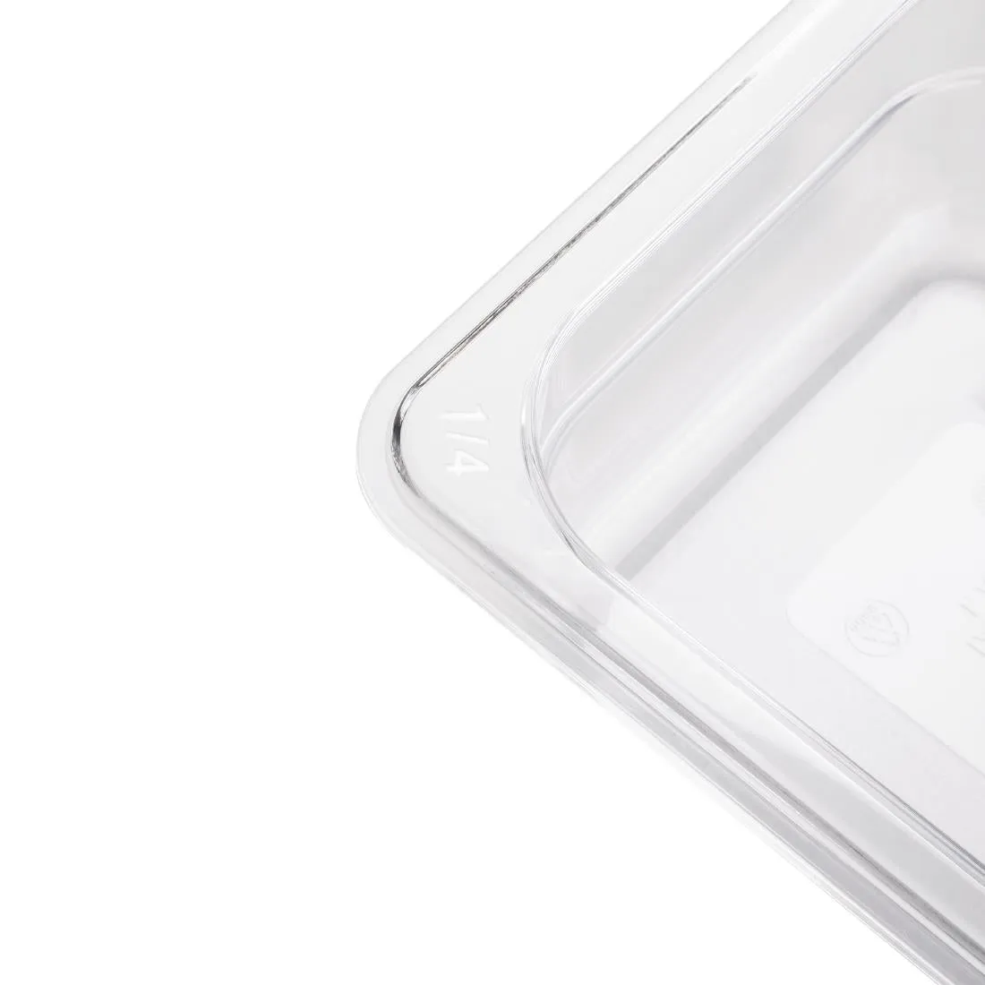 U236 Vogue Polycarbonate 1/4 Gastronorm Container 65mm Clear