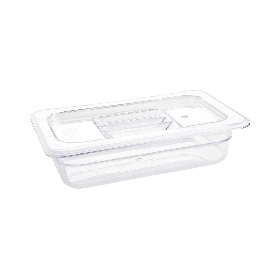 U236 Vogue Polycarbonate 1/4 Gastronorm Container 65mm Clear