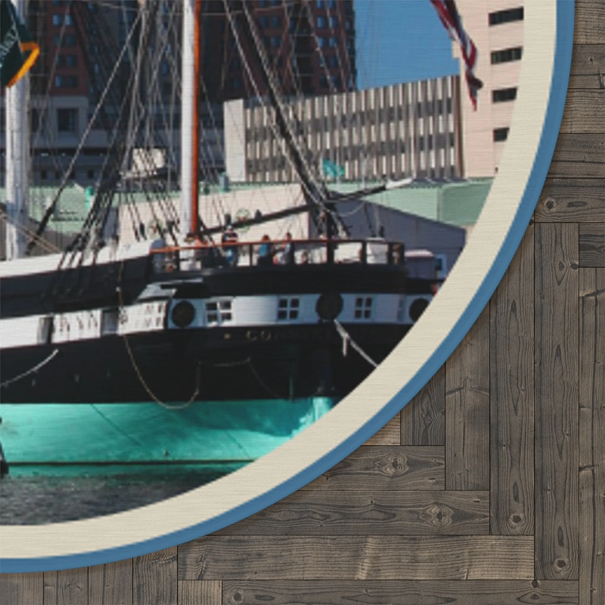 USS Constellation United States Ships POD Round Rug