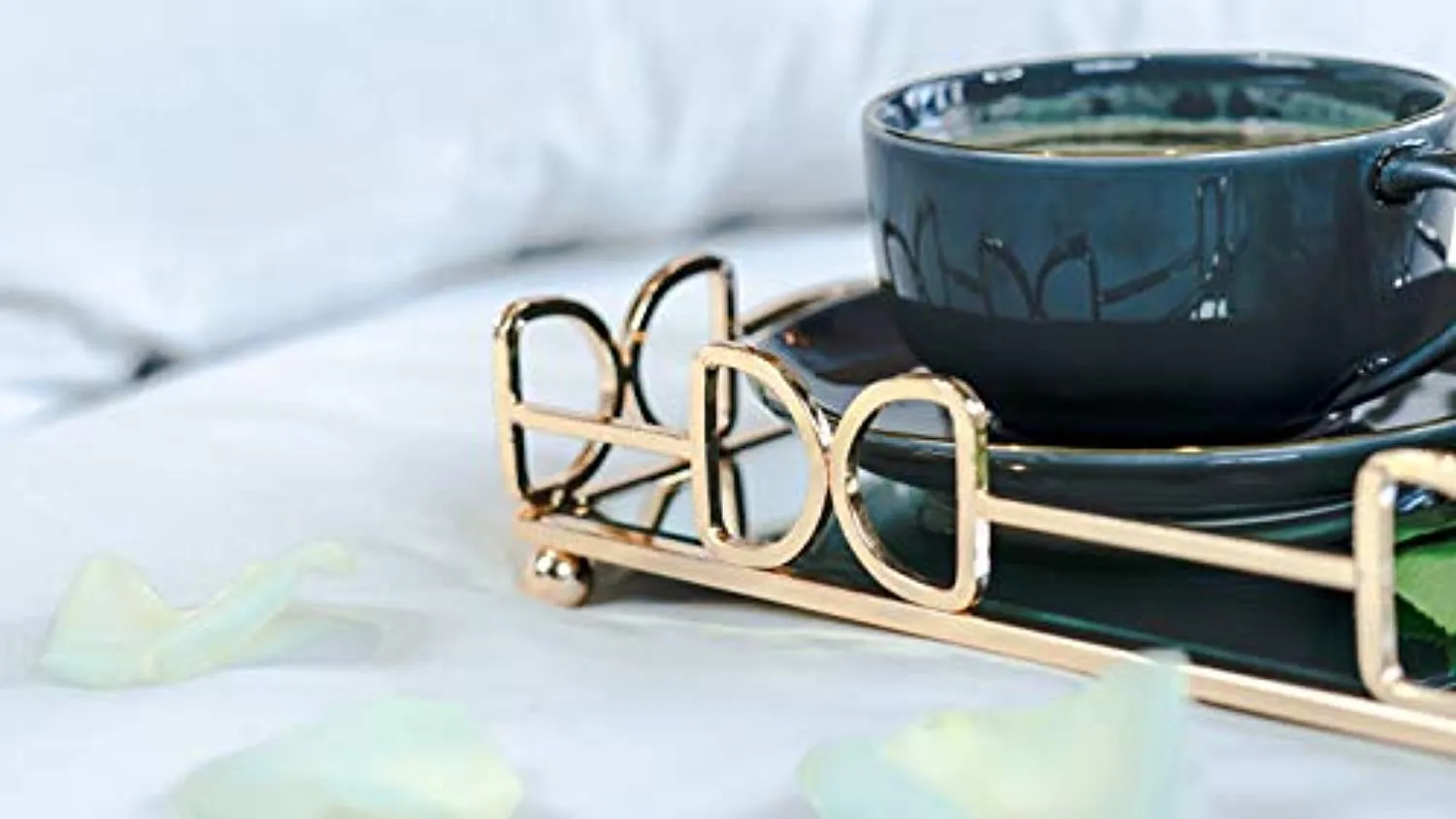 Vanity Mirror Tray -Centerpiece Gold Mirror
