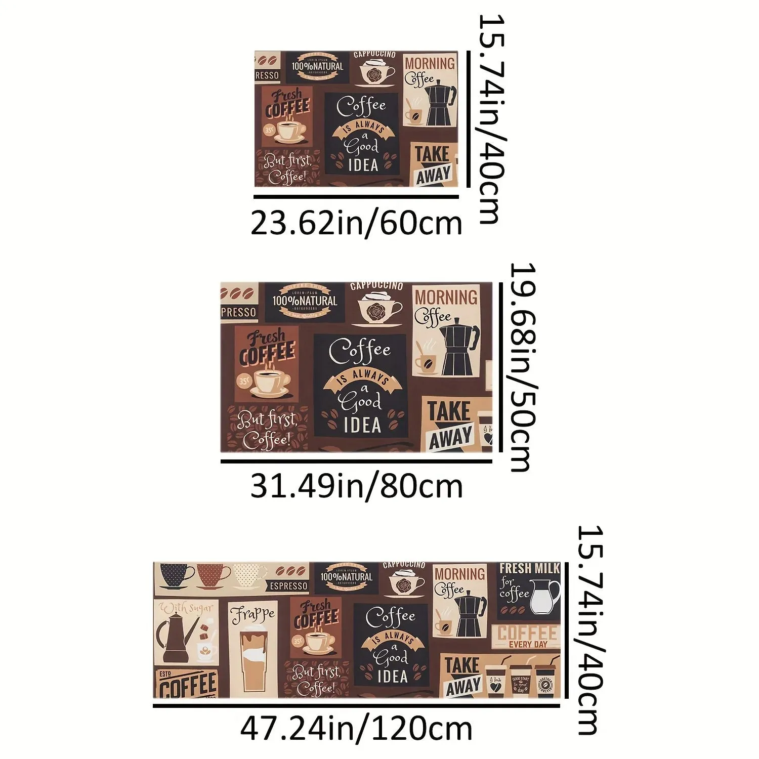 Vintage Coffee Kitchen Rug