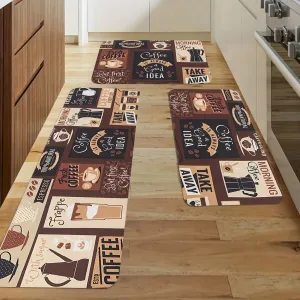 Vintage Coffee Kitchen Rug