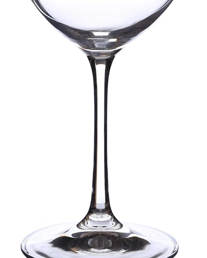 Viola Wine Glass Clear Bohemia Crystal Drinkware | Set of 6 | 2 x 9 inches | 450ml