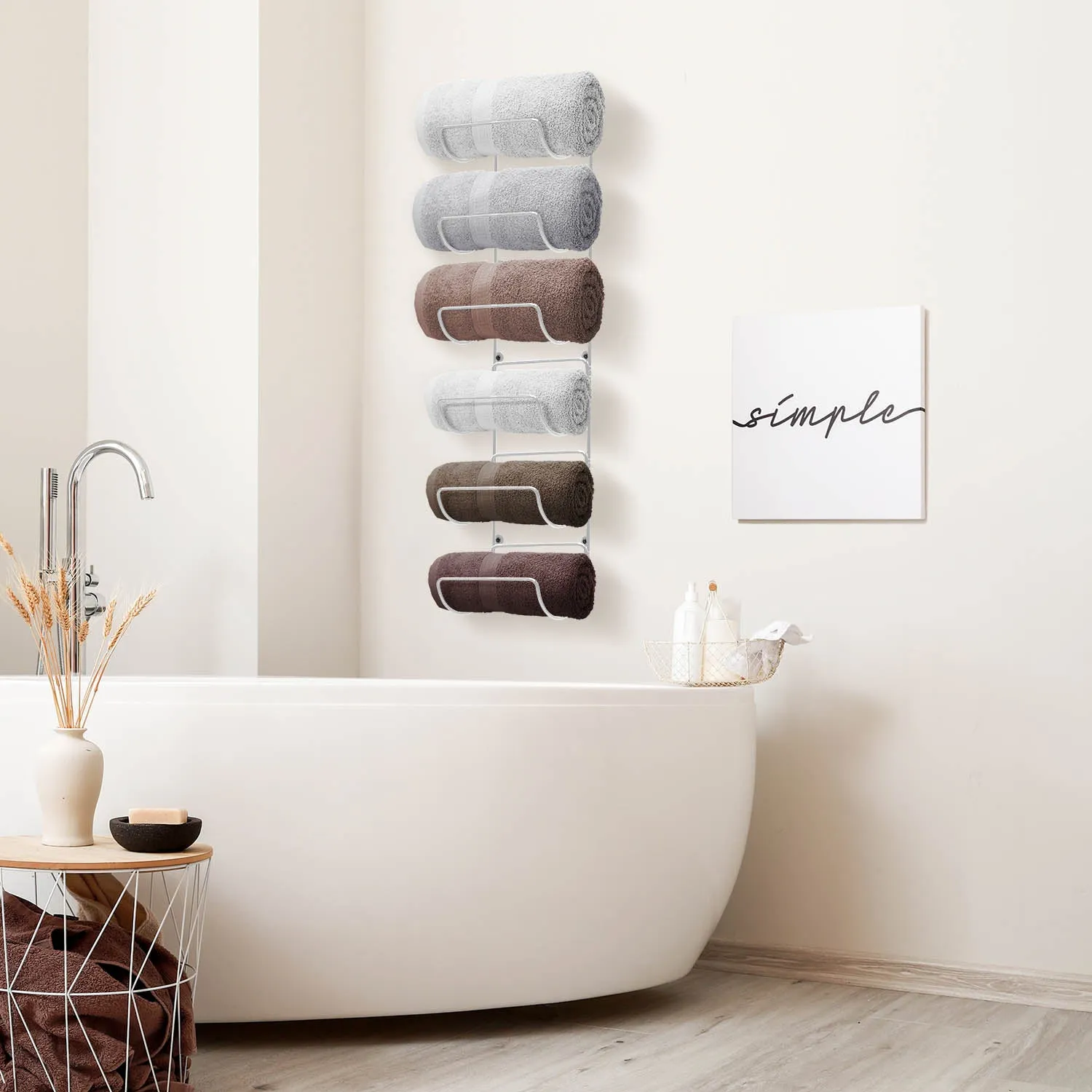 Wall Mount Towel Holder (6 Tier)