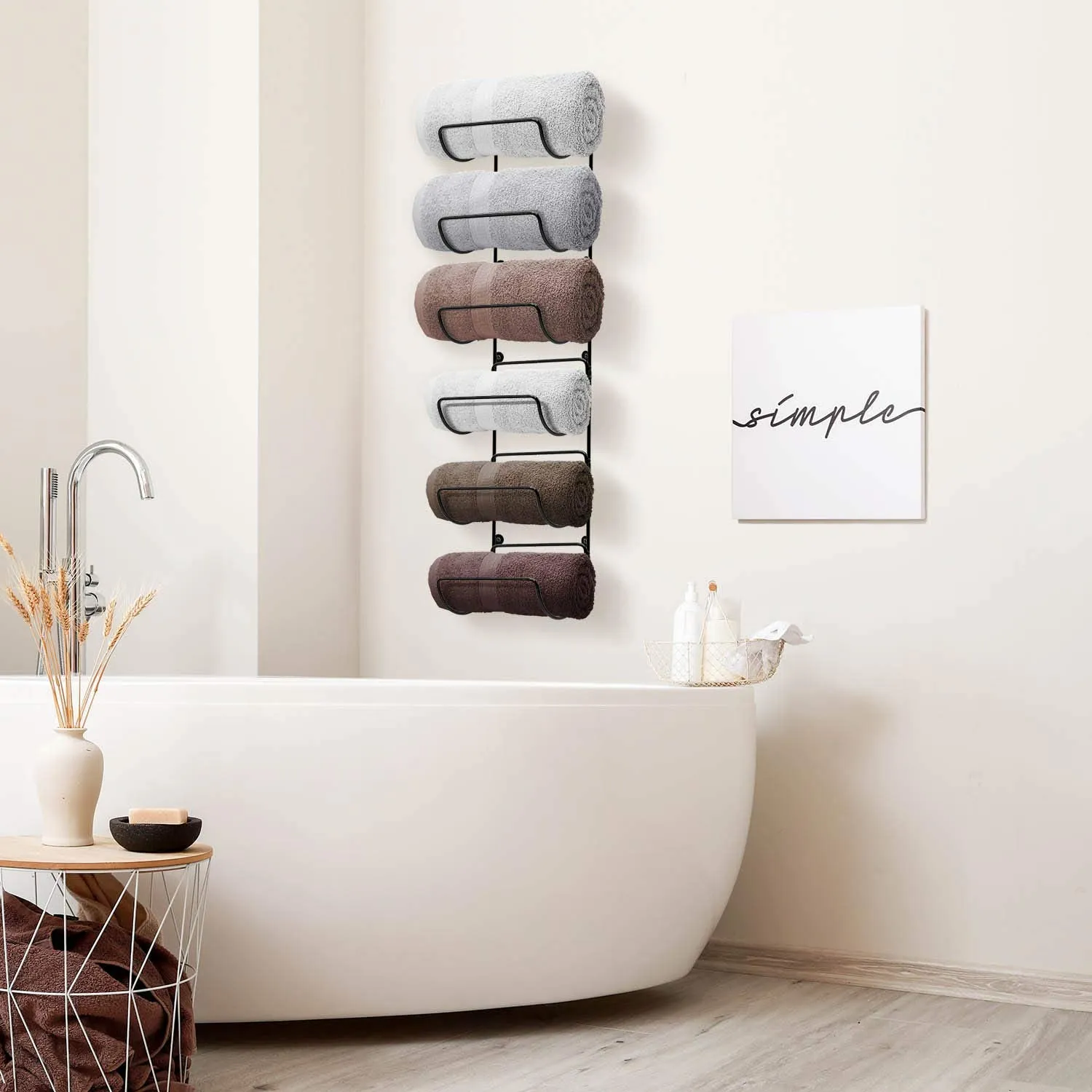Wall Mount Towel Holder (6 Tier)