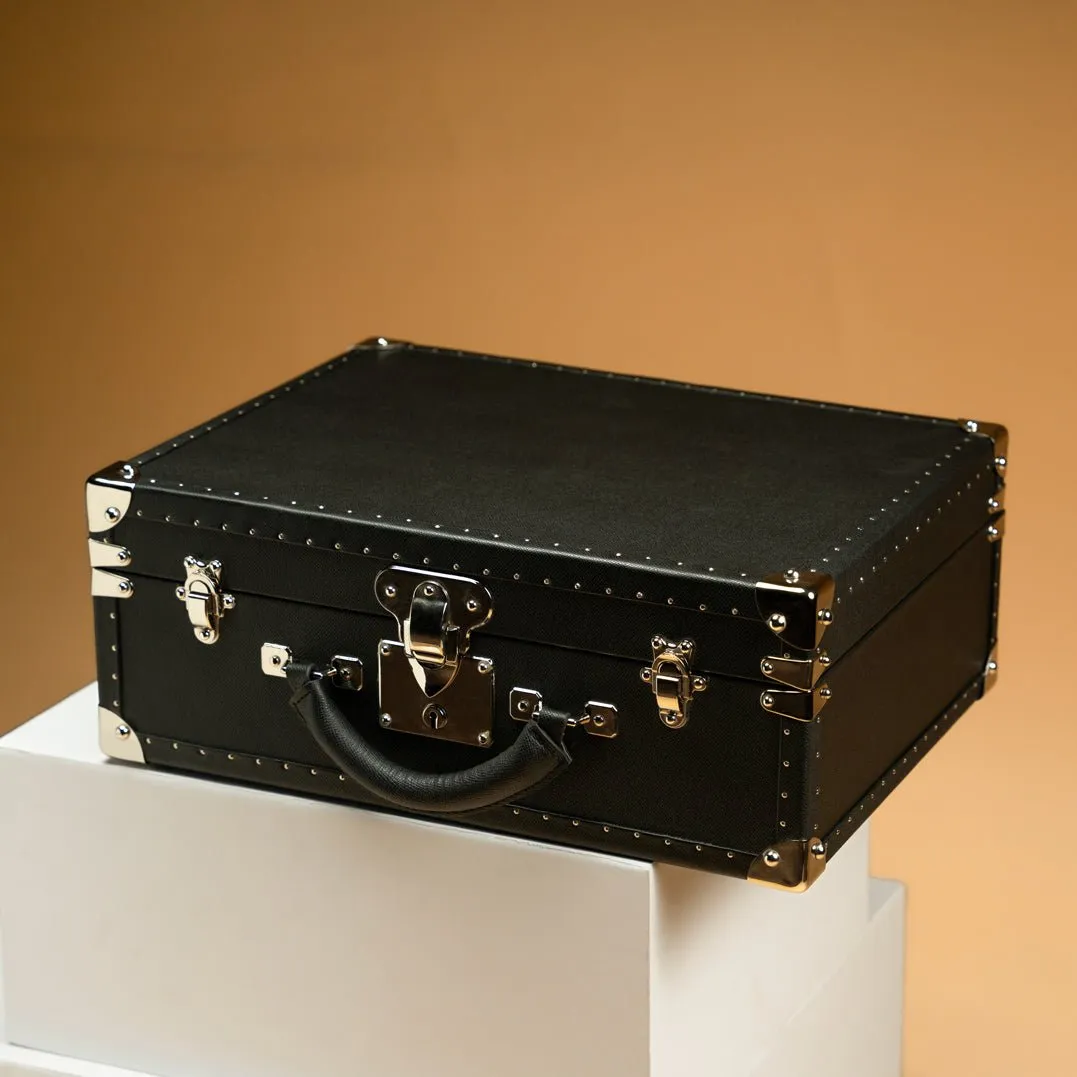 Watch Trunk - Saffiano Black