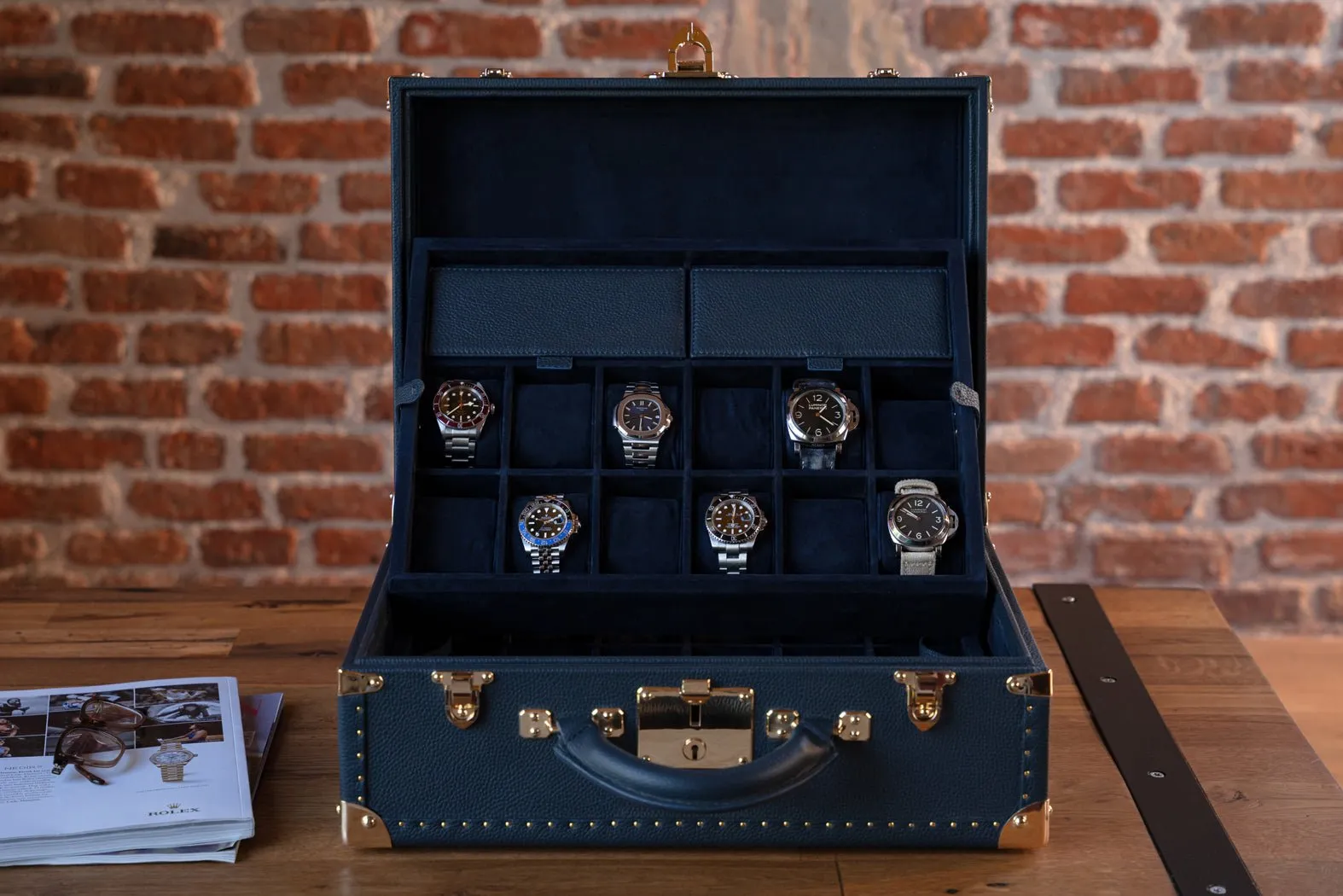 Watch Trunk - Togo Dark Blue