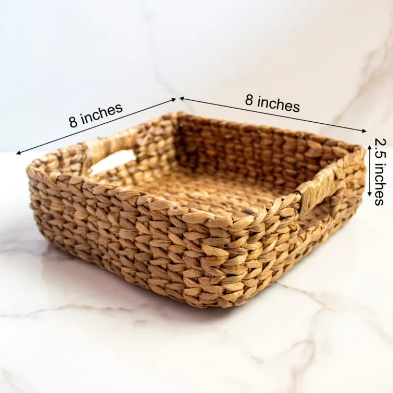 Water Hyacinth Boxy Tray